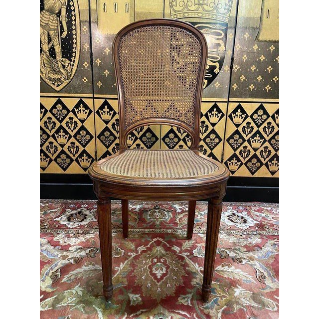 Louis Xvi Style Cane Dining Chairs, Set of 6 For Sale - Image 9 of 11