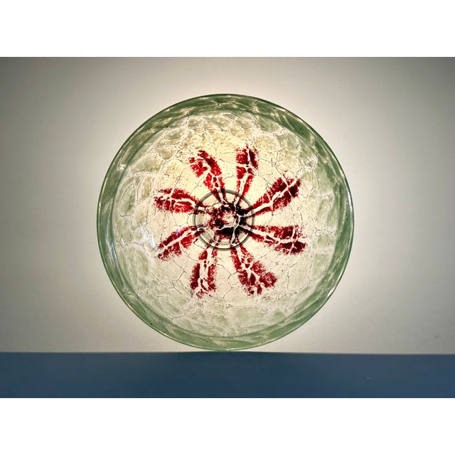 Art Deco Ikora Art Glass Bowl with Crackle Decoration by Karl Wiedemann for WMF, Germany, 1930s For Sale - Image 16 of 16