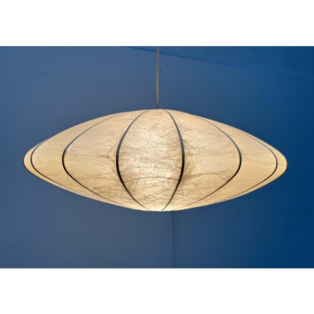 Mid-Century Modern UFO Discus Cocoon Pendant Lamp by Friedel Wauer for Goldkant Leuchten, Germany, 1960s For Sale - Image 18 of 18