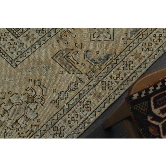Persian 1970s Vintage Persian Handknotted Wool Brown Oversize Area Rug For Sale - Image 3 of 11
