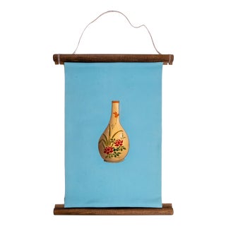 Japanese Ceremonial Silk Wall Tapestry by Renaras For Sale