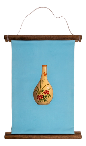 Japanese Ceremonial Silk Wall Tapestry by Renaras