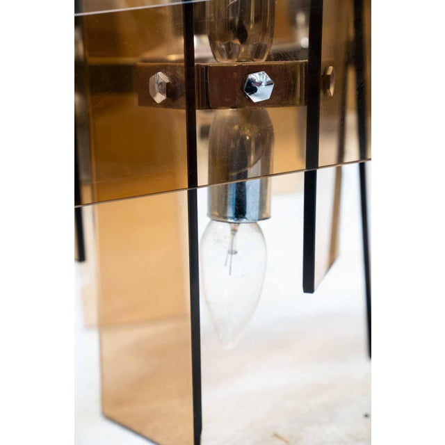 Orange Glass Ceiling Lamps, 1970s, Set of 2 For Sale - Image 9 of 15