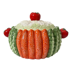 Vintage Taste Setter Sigma Beautiful Vegetable Covered Serving Dish, Soup Tureen