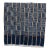 Vintage Baoule African "Bandama Ochre" Ikat Throw For Sale