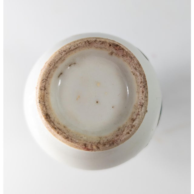 White 20th Century Chinese Famille Rose Miniature Vase For Sale - Image 8 of 9
