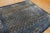 Navy Blue 1920s Antique Square Blue Geometric Greek Key Chinese Baotou Wool Pile Rug For Sale - Image 8 of 12