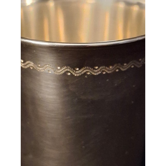 Vintage Sterling Silver Kiddush Cup Star of David Engraved Judaica Tumbler For Sale - Image 12 of 18