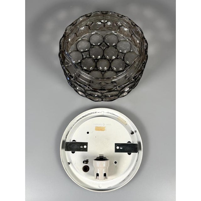 Vintage Ceiling Lamp in Glass and Metal from Glashütte Limburg, 1960s For Sale - Image 18 of 18