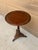 English Antique Regency Solid Walnut Round Side Table, Early 20th Century For Sale - Image 3 of 11