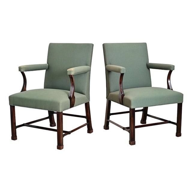 English 19th Century Pair of Georgian Armchairs For Sale