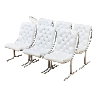 1970’s Daystrom Chrome Cantilever Chairs For Sale