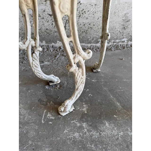 Set of Antique Cast Iron Side Tables, Set of 2 For Sale - Image 6 of 10