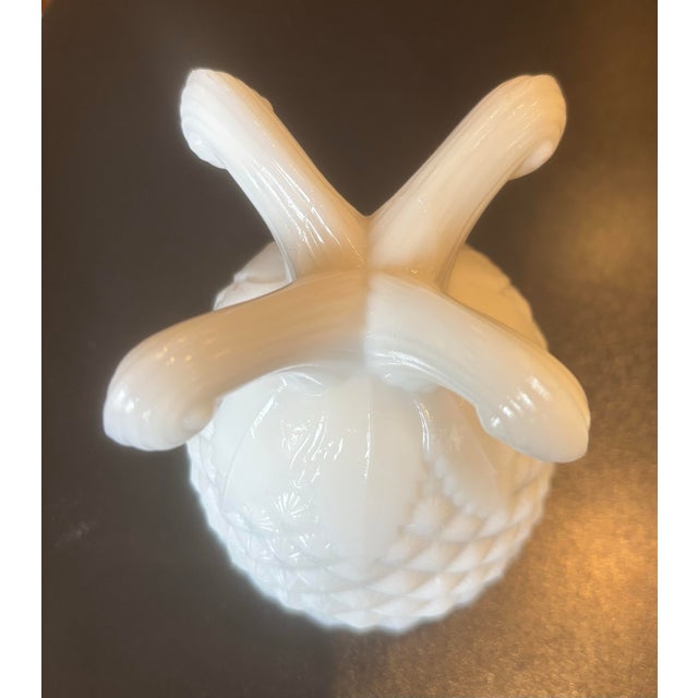 This is a Portieux Vallerysthal pineapple-shaped covered dish in an opaline white milk glass. It was made in France around...