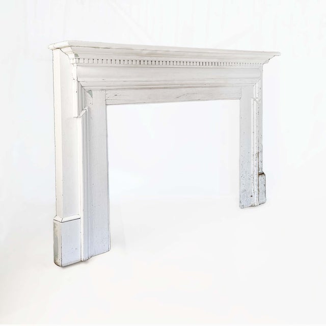 Antique Wooden Mantel - English Style For Sale In Providence - Image 6 of 7