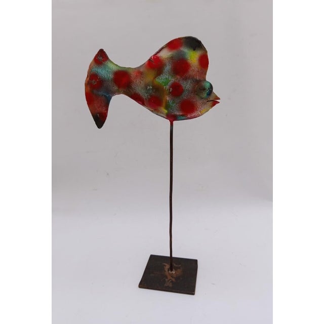 Metal Fish Sculpture by Giovanni Tamburelli, 2000s For Sale - Image 10 of 10