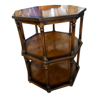 Octagonal Three-Tier Side Table by Theodore Alexander, 20th Century For Sale