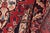 Red Shabby Chic Persian Red/Blue Wool Rug - 6'7'' X 9'10'' For Sale - Image 8 of 10