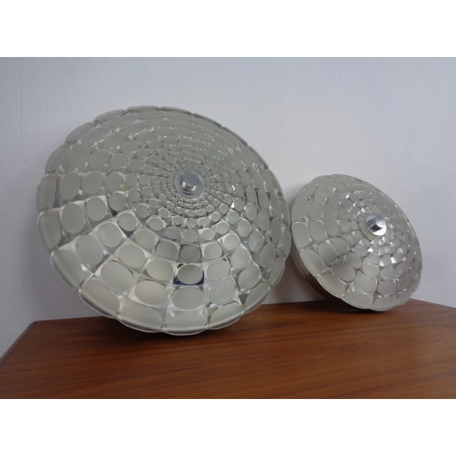 Large German Glass Ceiling Lights, Set of 2, 1960s For Sale - Image 6 of 18