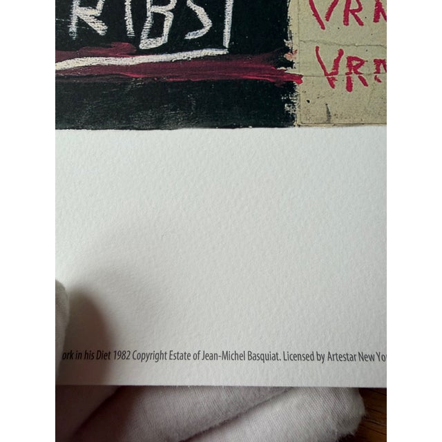 2020s Jean Michel Basquiat (1960-1988), the Italian Version of Popey Has No Pork in His Diet, 1982, Copyright Estate of Jean Michel Basquiat Reproduction For Sale - Image 5 of 13