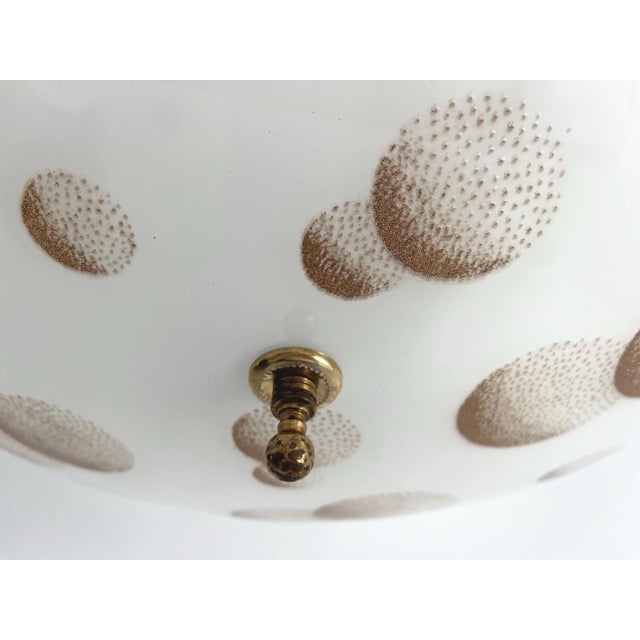 White Modern Clover Moons Flush Light For Sale - Image 8 of 18