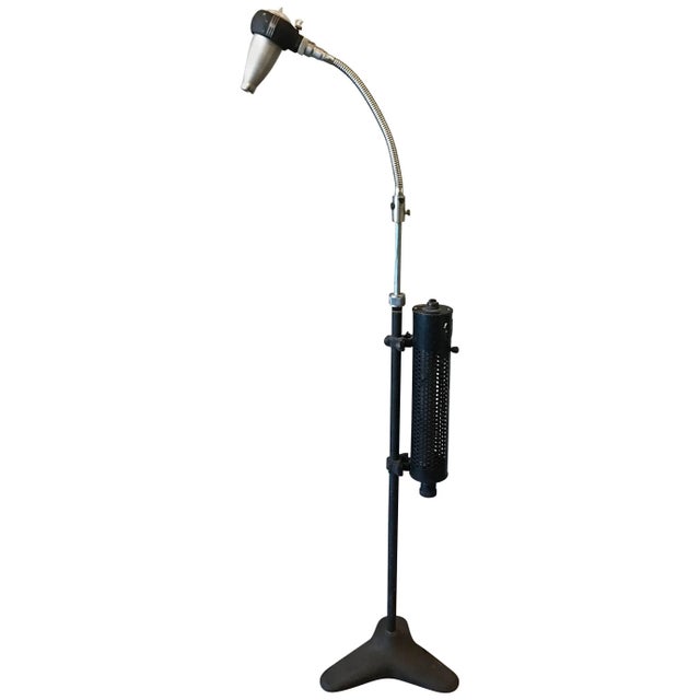 Bausch & Lomb Adjustable Gooseneck Optical Floor Lamp For Sale - Image 10 of 10