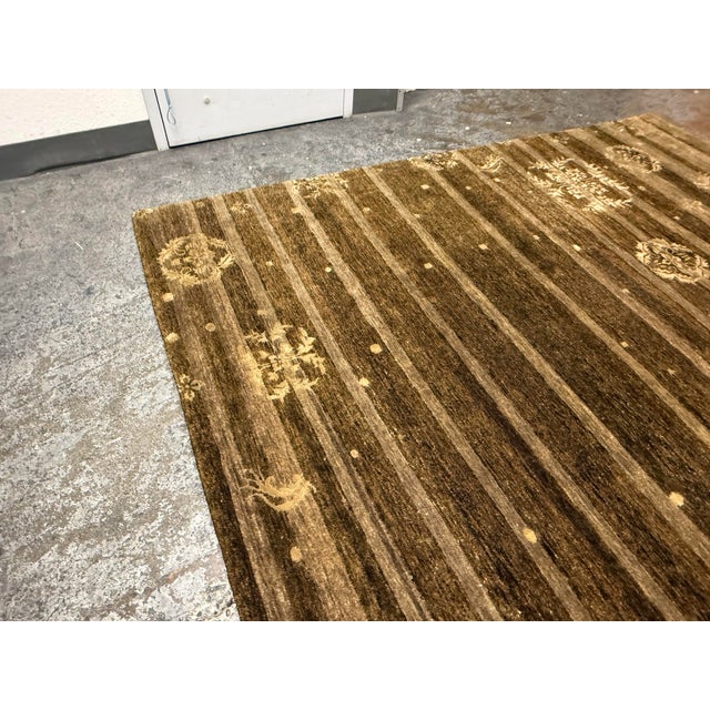 7ft 8in X 9ft 6in Qing Collection Hand-Knotted Rug For Sale - Image 10 of 12