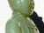 Antique Chinese Qing Dynasty Nephrite Jade Guanyin Kwan Yin Figurine W/ Stand For Sale - Image 9 of 12