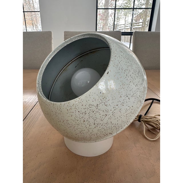 Mid 20th Century Afco Spotlight Atomic Table Lamp Dome Globe Eyeball Light For Sale - Image 4 of 9