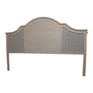 Late 20th Century King Headboard Ivory Ethan Allen Style