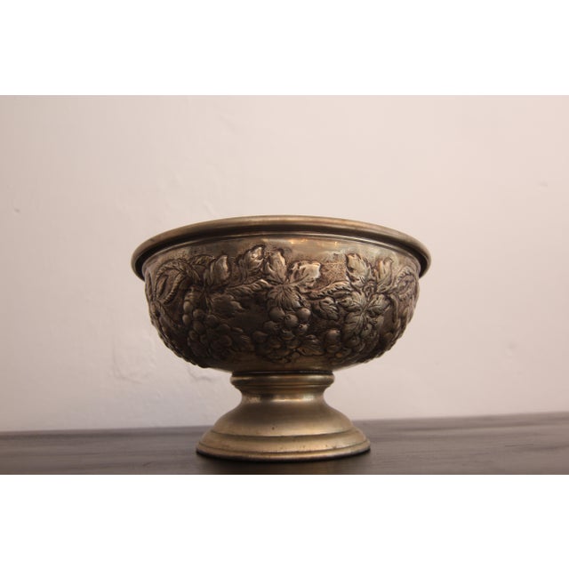 Early 20th Century Silver-Plated Brass Fruit Bowl, 1920s For Sale - Image 10 of 18