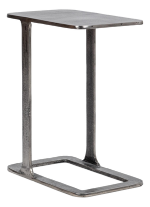 Modern Nickel Portal End Table