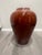 Art Deco Vintage Postmodern 1980s Burnt Orange Ceramic Urn Sand Jar Shaped 16 Inch Floor Vase Art Deco For Sale - Image 3 of 8