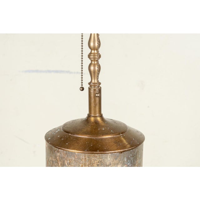 Early 20th Century Antique Floor Lamp From Repurposed Industrial Wallpaper Textile Printer For Sale - Image 5 of 16