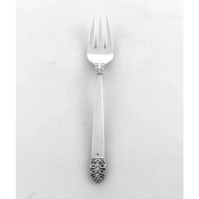 Mid-Century Modern Sterling Flatware, Service for 16/ 5 Piece Set - 80 Pieces Total For Sale - Image 3 of 9