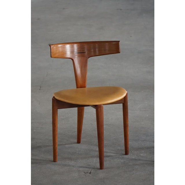 1950s Mid-Century Danish T Chairs from Erik Andersen & Palle Pedersen, 1950s, Set of 4 For Sale - Image 5 of 18
