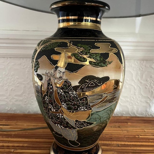 Japanese Table Lamps, Set of 2 For Sale - Image 6 of 7