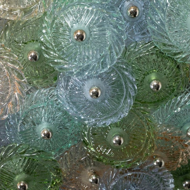 2000 - 2009 Colorful Murano Glass Flush Mount Fixture For Sale - Image 5 of 7