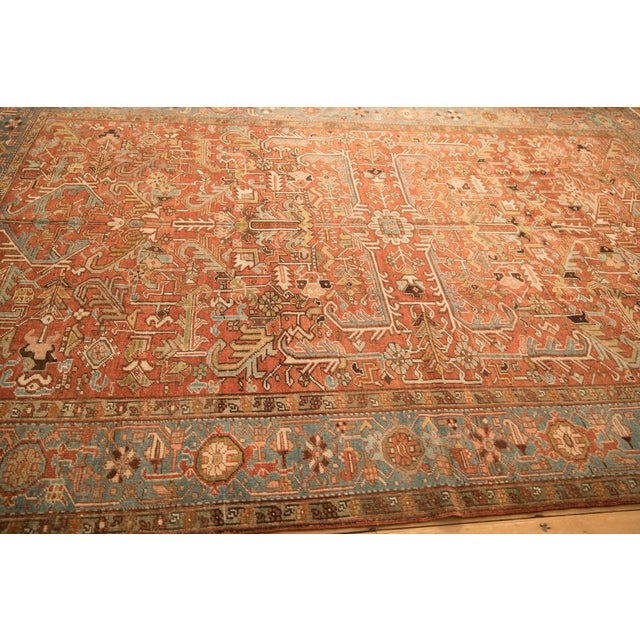 Vintage Heriz Carpet - 7'10" x 11' For Sale - Image 11 of 13