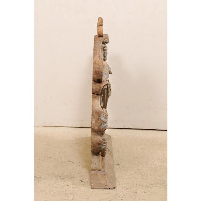 Antique Portuguese Church Plaque Adorned With Rays and Dove at Center For Sale - Image 10 of 11