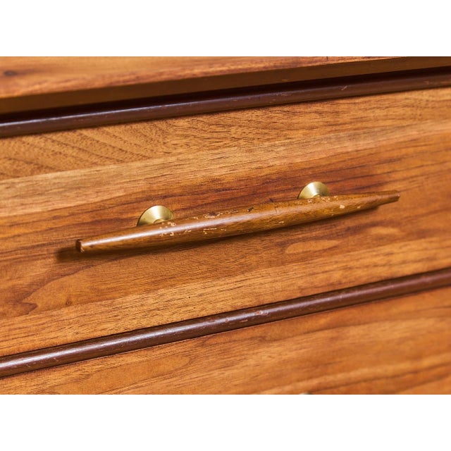Wood Mid 20th Century Attributed to Henredon Six Drawer Vintage Dresser For Sale - Image 7 of 12