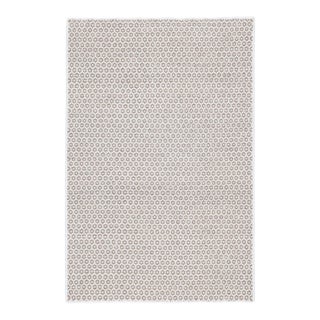 Dash & Albert by Annie Selke Honeycomb Ivory/Grey Woven Wool Rug, 2'6" x 8' For Sale