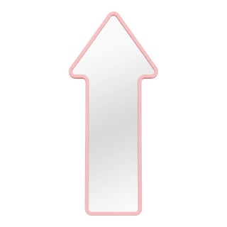 Light Pink Statement Mirror for Entryways and Living Rooms – Arrow 7 For Sale