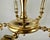 Metal Vintage Spanish 4 & 6 Light Golden Brass Chandeliers from Saeval, Set of 2 For Sale - Image 7 of 10