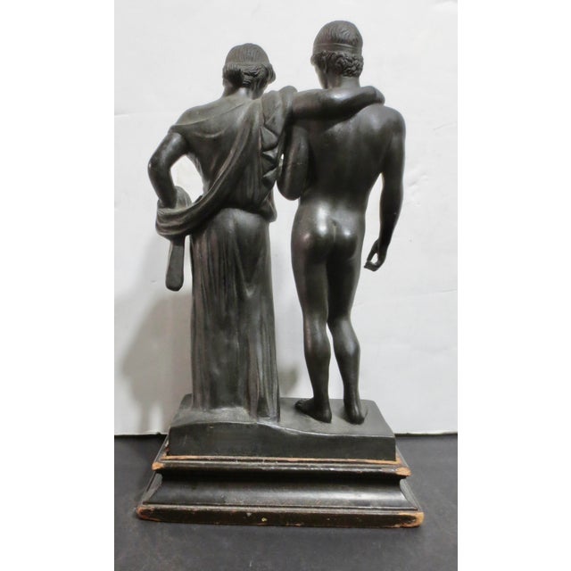 Late 19th Century Late 19th Century Tour Bronze of Orestes and Electra For Sale - Image 5 of 10