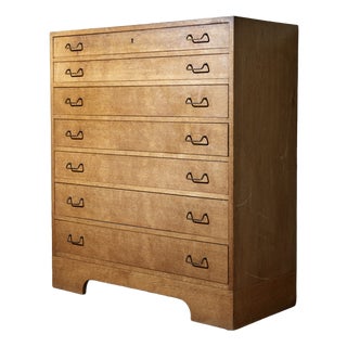Danish Modern Oak Chest of Drawers by A.J. Iversen, 1940s For Sale