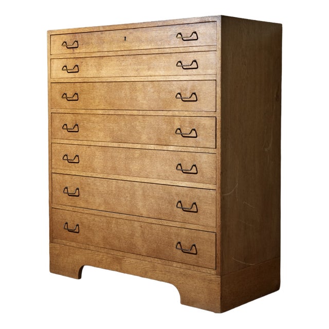 Danish Modern Oak Chest of Drawers by A.J. Iversen, 1940s For Sale
