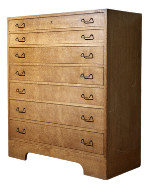 Danish Modern Oak Chest of Drawers by A.J. Iversen, 1940s