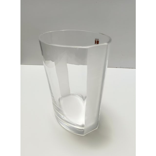 Transparent Murano Glass Vase by Carlo Moretti, Italy, 1990s For Sale - Image 6 of 14