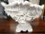 1960s Vintage Italian White Glazed Fine Ceramic Footed Oval Fruit Basket For Sale - Image 5 of 12